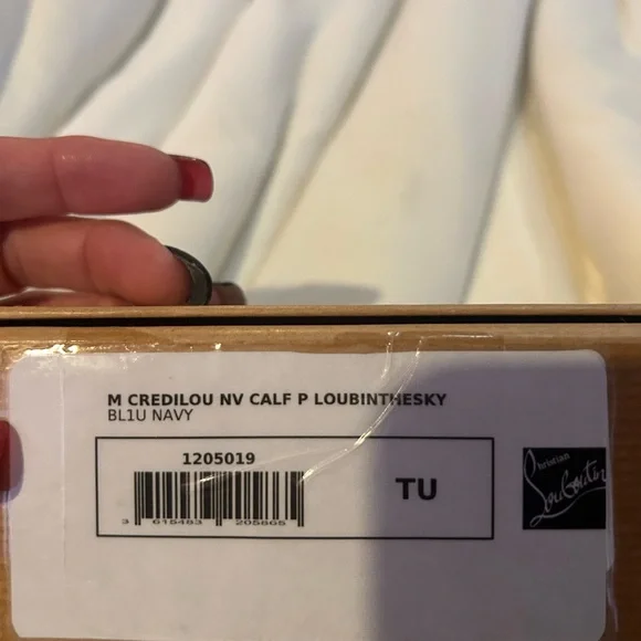 Christian Louboutin Navy coin and card Holder - Picture 5 of 5